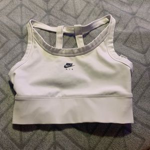 White Nike sport bra